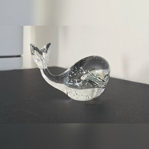 blown glass whale